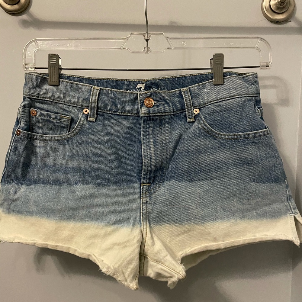 7 for all mankind jean shorts